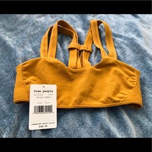 mustard sports bra